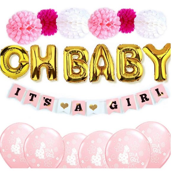 Other - Girl Baby shower decorations kit